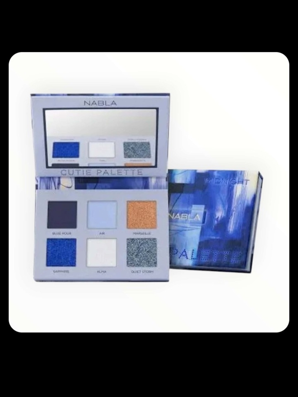 Midnight Cutie Palette - Blue & Silver Eyeshadow Set Nabla Discontinued